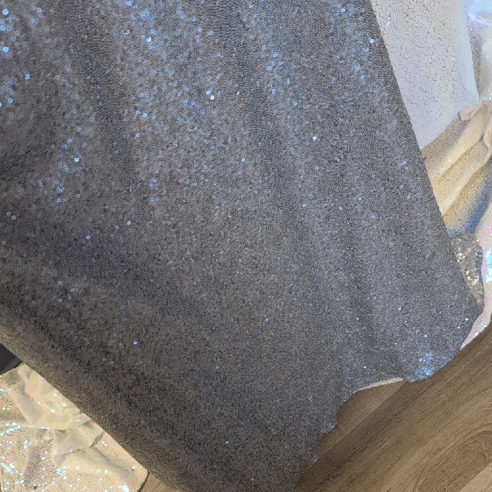 Bari Jay Silver Sequin Dress - Picture 6 of 8